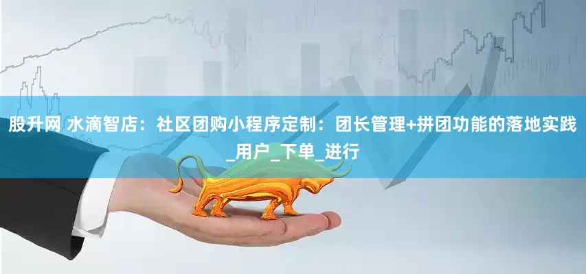 股升网 水滴智店：社区团购小程序定制：团长管理+拼团功能的落地实践_用户_下单_进行