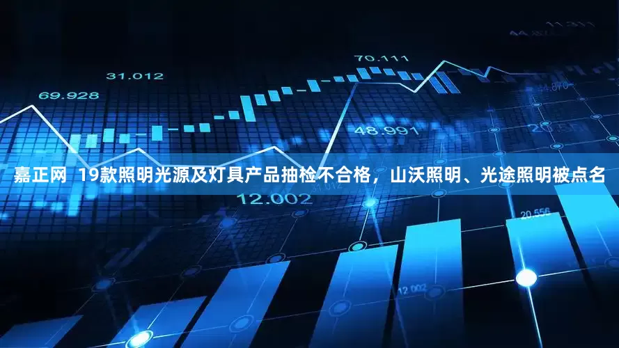 嘉正网  19款照明光源及灯具产品抽检不合格，山沃照明、光途照明被点名