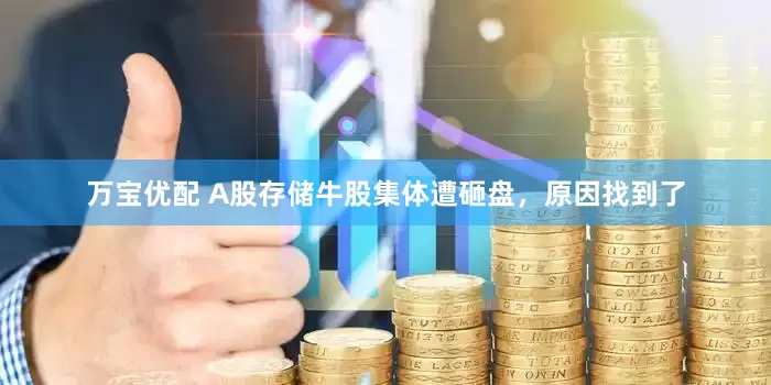 万宝优配 A股存储牛股集体遭砸盘，原因找到了